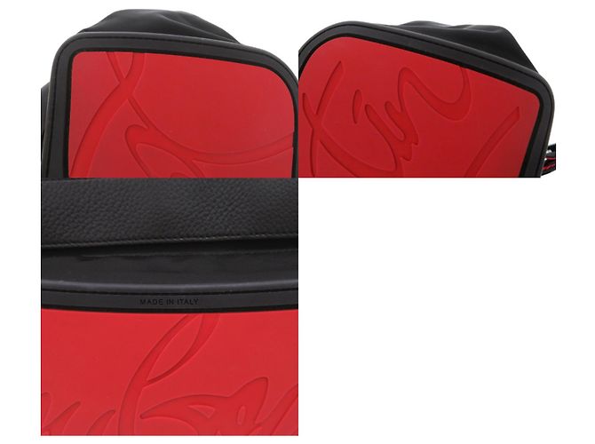 Zaino Christian Louboutin Buckle Small Studs Black Nero - vista 8