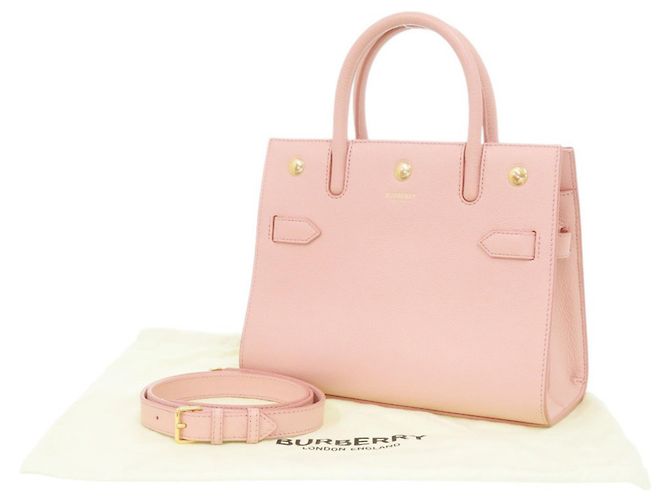 Burberry Borsa a mano 2-Way in pelle Rosa - vista 2