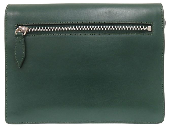 Burberry Nova Check Schultertasche aus Leder Schwarz Beige Grün - Ansicht 2