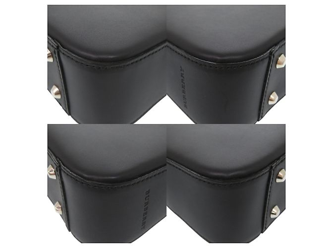 Borsa a mano in pelle Burberry Nova Check Nero - vista 4