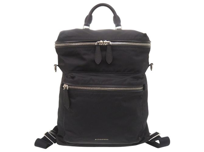 Zaino Burberry in nylon nero - vista 2