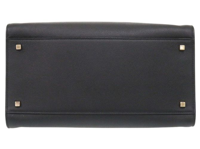 Borsa Valextra Milano Medium Borsa a mano in pelle nera 2-Way Nero - vista 4