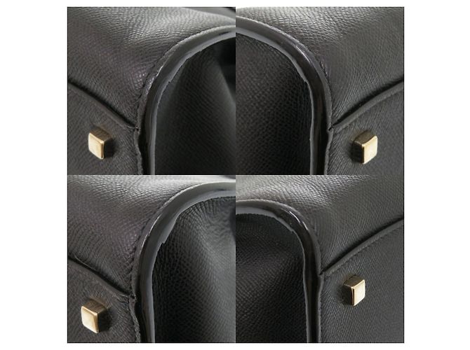 Borsa Valextra Milano Medium Borsa a mano in pelle nera 2-Way Nero - vista 5