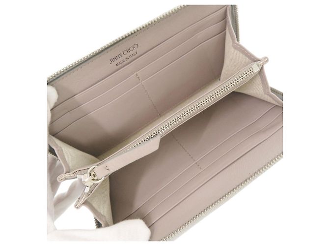 Jimmy Choo Silver Long Wallet Silvery - view 4
