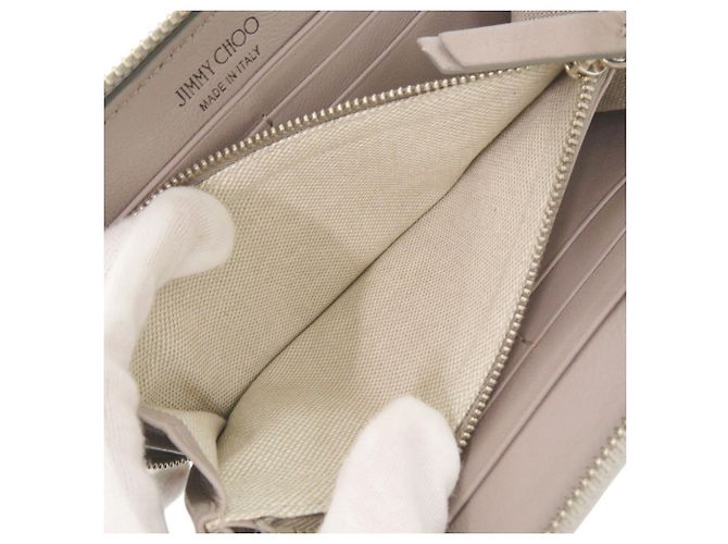 Jimmy Choo Silver Long Wallet Silvery - view 5