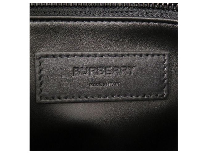 Burberry 2-Way Leder-Tote-Bag mit Tiger-Print Schwarz Orange - Ansicht 9