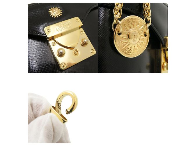Bolso Vanity de piel Versace Negro - vista 10