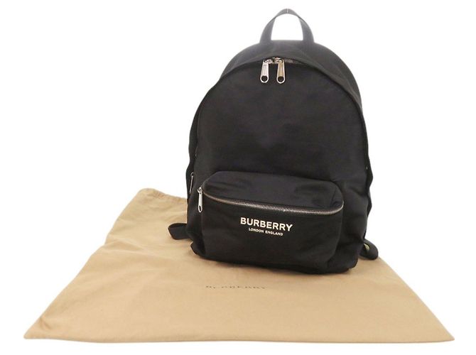 Zaino Burberry in nylon nero - vista 2