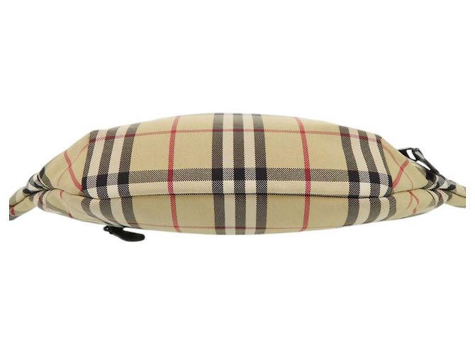 Marsupio Burberry Nova Check in nylon beige - vista 3