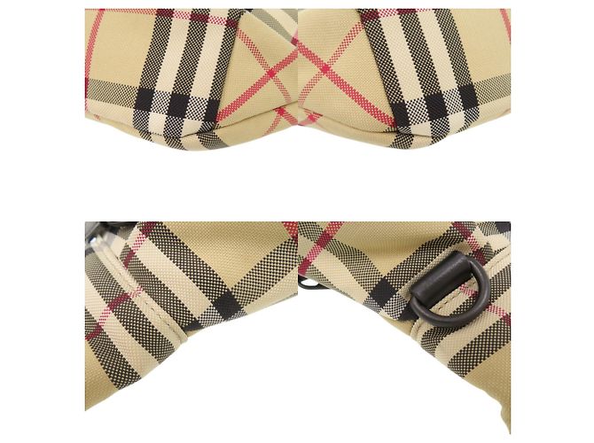 Marsupio Burberry Nova Check in nylon beige - vista 4
