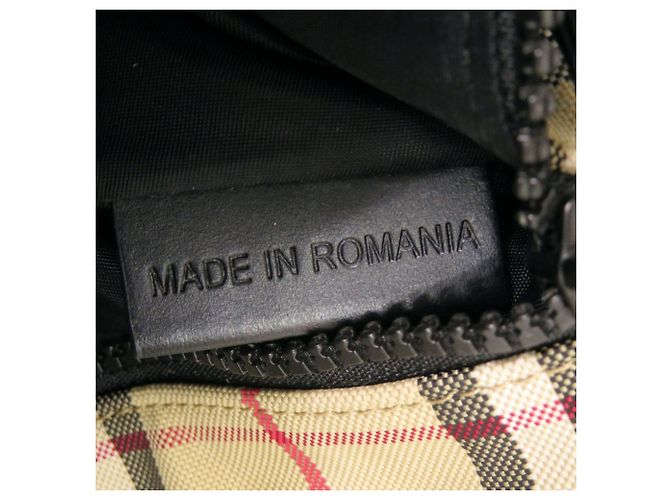Marsupio Burberry Nova Check in nylon beige - vista 8