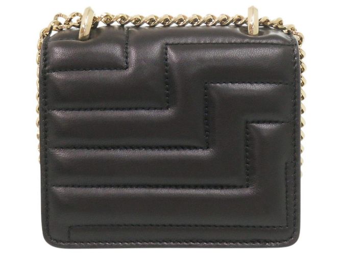 Borsa a tracolla Jimmy Choo Varenne Avenue Quad in pelle nera con catena Nero - vista 3