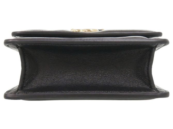 Borsa a tracolla Jimmy Choo Varenne Avenue Quad in pelle nera con catena Nero - vista 4