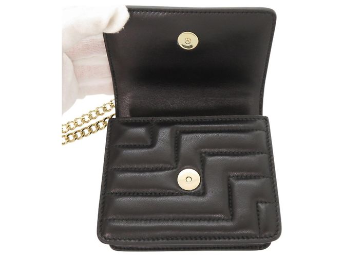 Borsa a tracolla Jimmy Choo Varenne Avenue Quad in pelle nera con catena Nero - vista 6