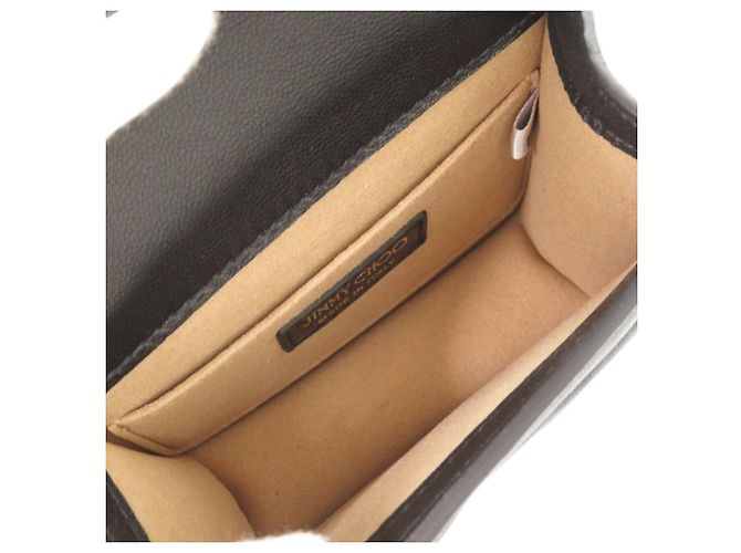 Borsa a tracolla Jimmy Choo Varenne Avenue Quad in pelle nera con catena Nero - vista 7