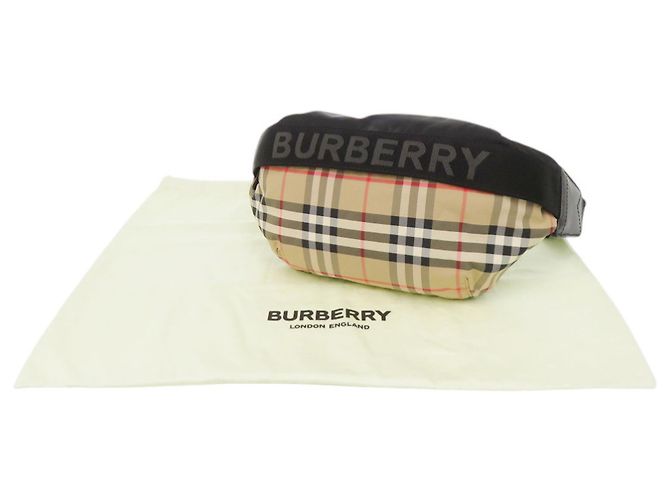 Marsupio Burberry Nova Check Beige Nero - vista 2