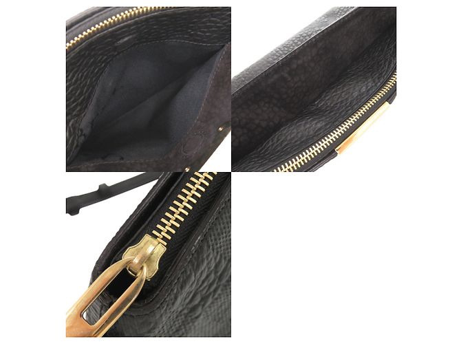 Borsa a tracolla Burberry Chichester in pelle nera Nero - vista 10