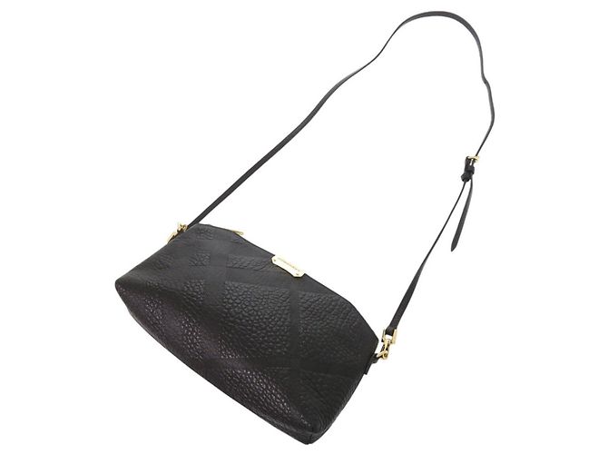 Borsa a tracolla Burberry Chichester in pelle nera Nero - vista 5