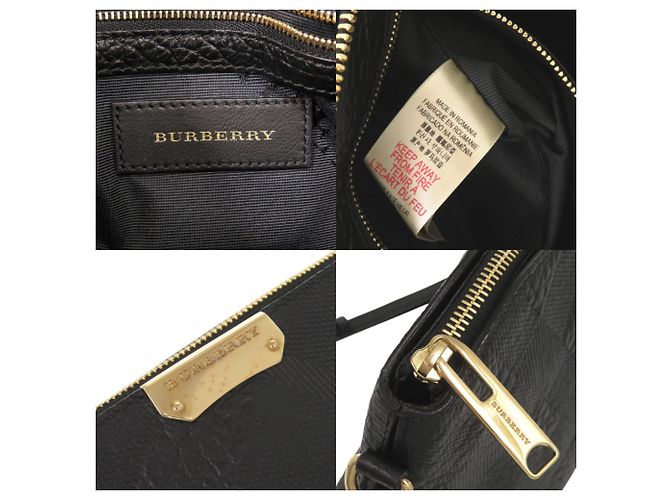 Borsa a tracolla Burberry Chichester in pelle nera Nero - vista 8