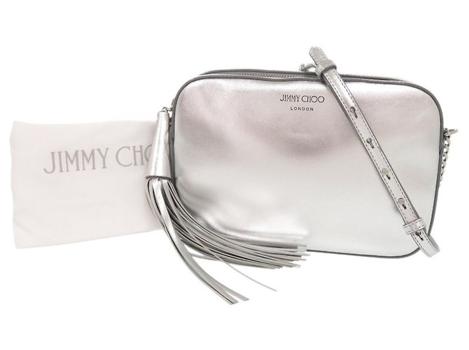 Borsa Camera Jimmy Choo Athini Argento - vista 2