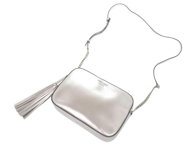 Borsa Camera Jimmy Choo Athini Argento - vista 6
