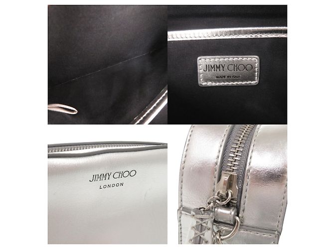 Borsa Camera Jimmy Choo Athini Argento - vista 8