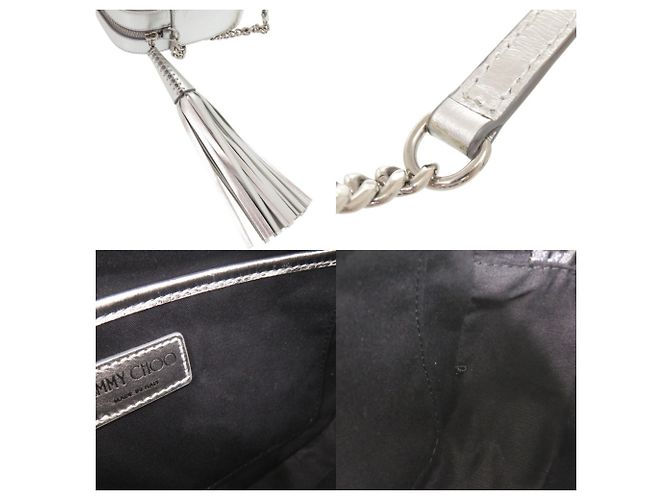 Borsa Camera Jimmy Choo Athini Argento - vista 9