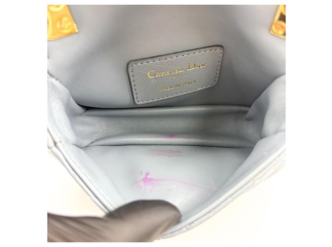 Christian Dior Caro Cannage Quilt Calfskin Micro Marrone - vista 5