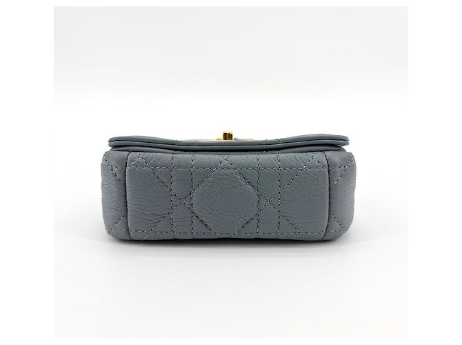 Christian Dior Caro Cannage Quilt Calfskin Micro Marrone - vista 7