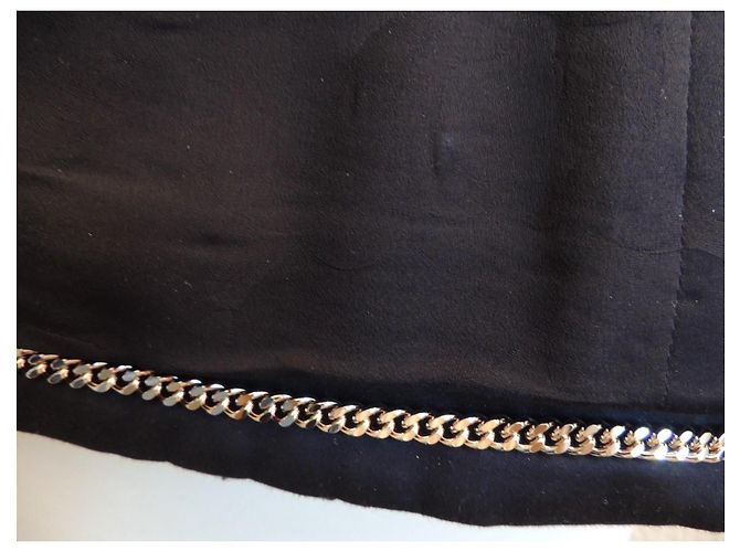Chanel Giacca Tweed Nero Strass Perle Taglia 44 - vista 14