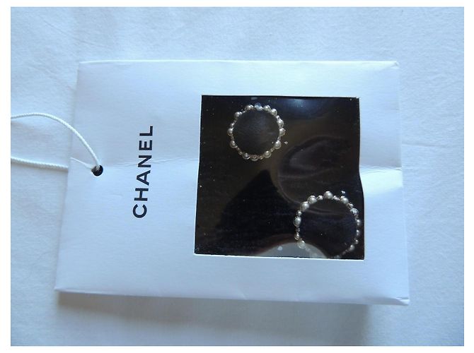 Chanel Giacca Tweed Nero Strass Perle Taglia 44 - vista 19