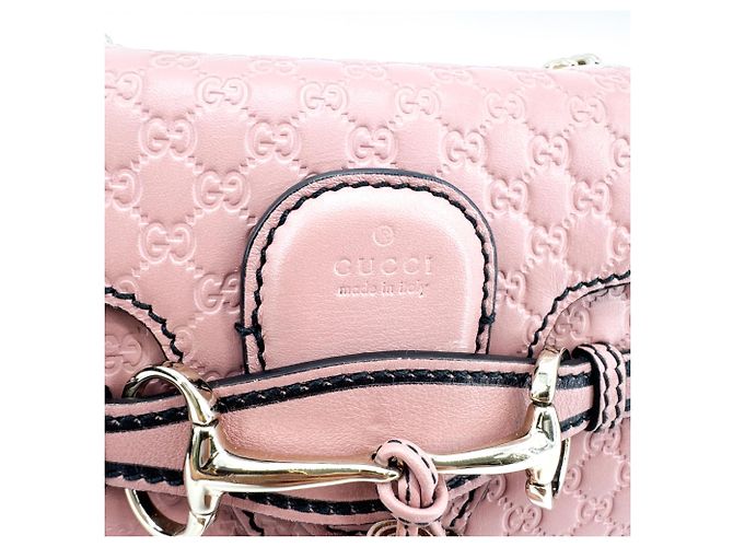 Gucci Emily Chain Flap Guccissima Leather Small Pink - Ansicht 7