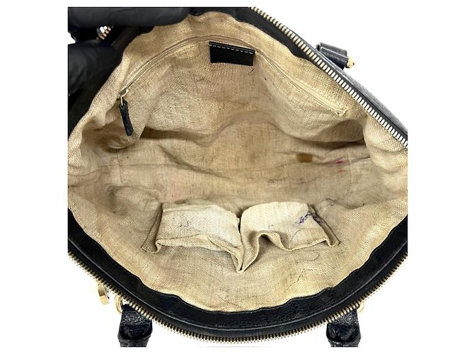 Gucci GG Charm Convertible Dome Satchel Leder Medium Schwarz - Ansicht 5