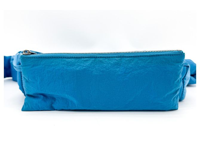 Bottega Veneta Padded Tech Cassette Intrecciato Nylon Blu - vista 6