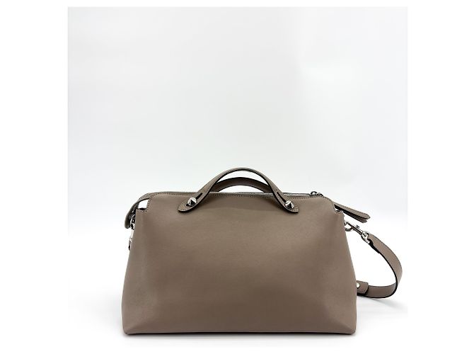 Borsa Fendi By The Way in pelle di vitello Medium Beige - vista 2