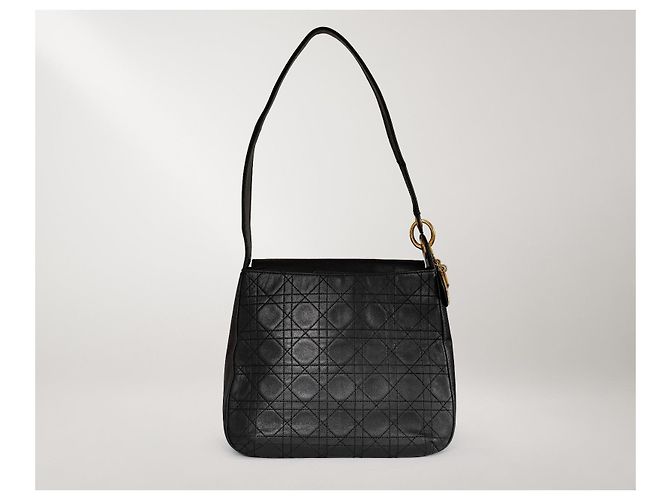 Autre Marque Borsa a tracolla Dior Cannage in pelle Nero - vista 5