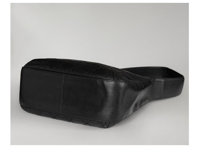 Autre Marque Borsa a tracolla Dior Cannage in pelle Nero - vista 9