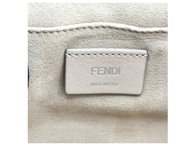 Fendi Kan I in pelle Medium Marrone - vista 6