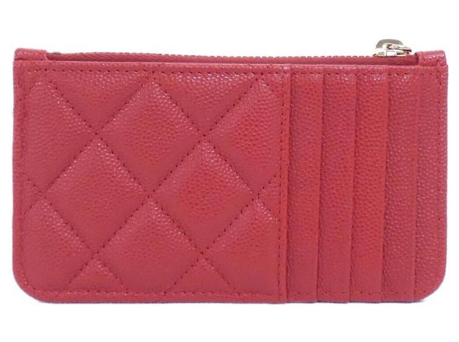 Tarjetero Chanel Timeless Classic Line Roja - vista 2