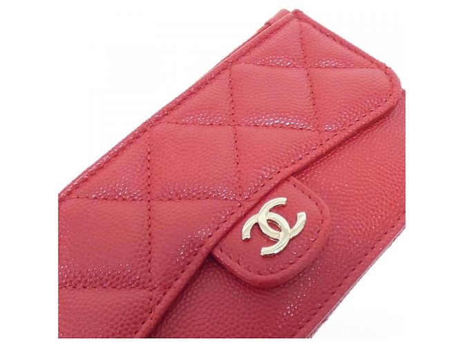 Tarjetero Chanel Timeless Classic Line Roja - vista 3