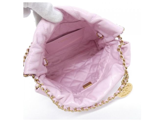 Borsa Chanel 22 Line MINI AS3980 Rosa - vista 8