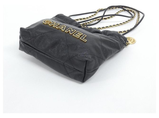 Sac à main Chanel 22 Line MINI Noir - vue 3
