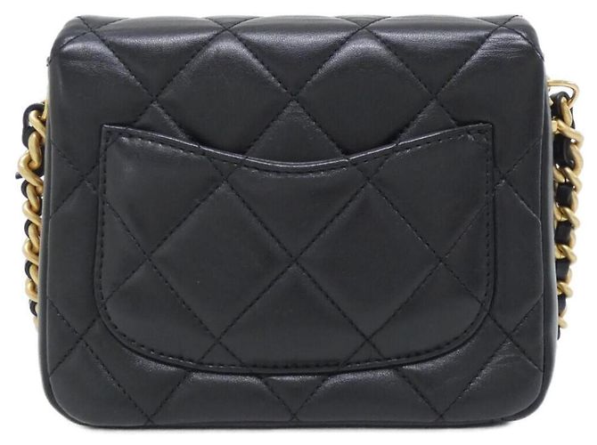Borsa a tracolla Chanel AS2733 in pelle di agnello nera Nero - vista 2