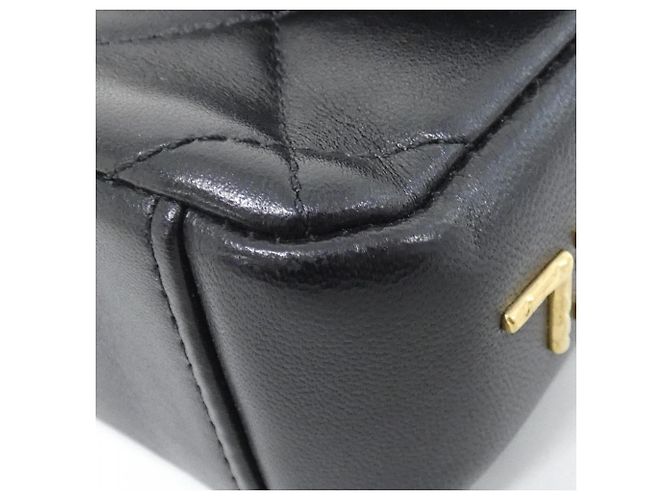 Borsa a tracolla Chanel AS2733 in pelle di agnello nera Nero - vista 3