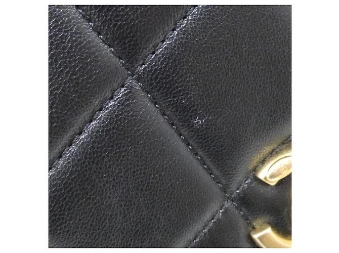 Borsa a tracolla Chanel AS2733 in pelle di agnello nera Nero - vista 4