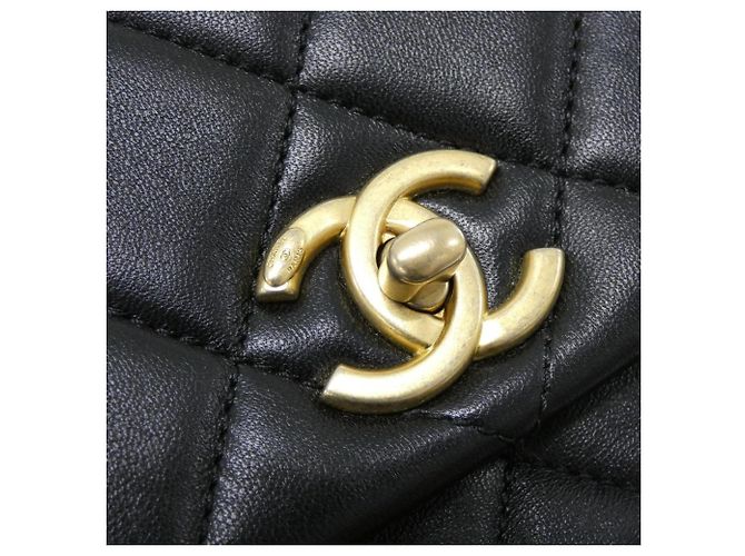 Borsa a tracolla Chanel AS2733 in pelle di agnello nera Nero - vista 5