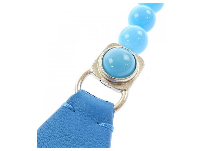 Chanel AA8260 Gürtel aus blauem Lammleder - Ansicht 2