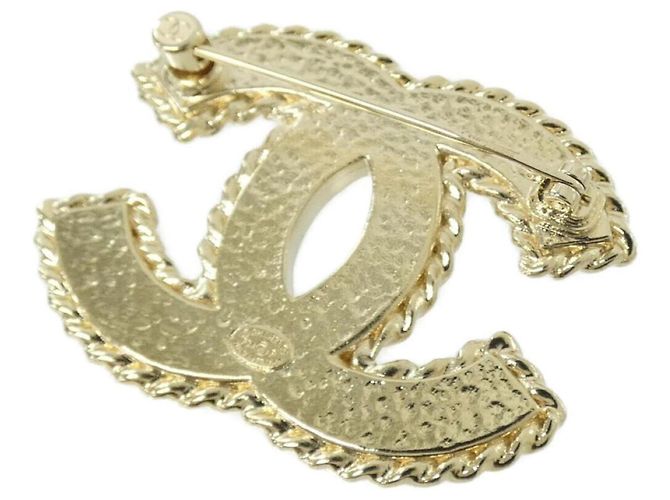 Chanel ABC538 Brosche Schwarz und Gold Golden - Ansicht 2