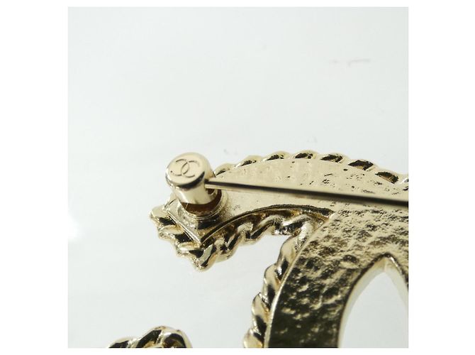 Chanel ABC538 Brosche Schwarz und Gold Golden - Ansicht 3
