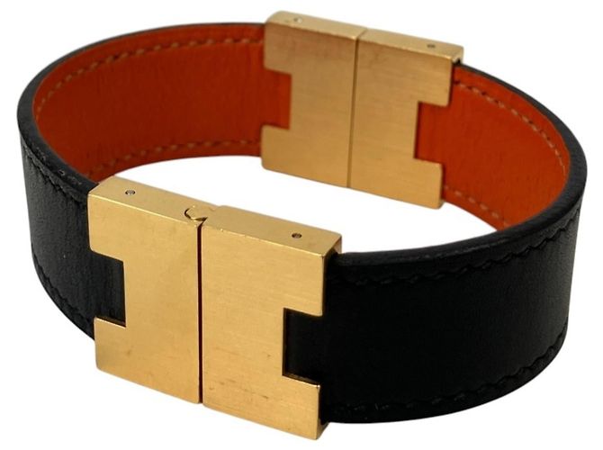 Hermès Bracciale con Charm Reversibile Hermes Roulie Nero Arancione - vista 5